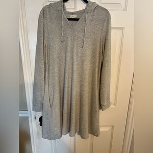 Cupio Heather Gray Knit Hooded Tunic